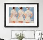 Retro Three Sailors by Melloi Art Prints on GIANT ART - woman paintings woman