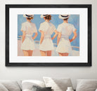 Retro Three Sailors by Melloi Art Prints on GIANT ART - woman paintings woman