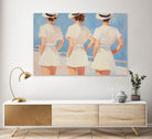 Retro Three Sailors by Melloi Art Prints on GIANT ART - woman paintings woman