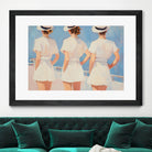 Retro Three Sailors by Melloi Art Prints on GIANT ART - woman paintings woman