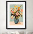 Colorful Flowers in Vase by Melloi Art Prints on GIANT ART - flowers and plants colorful