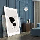 Black Abstract X by Oju Design on GIANT ART - abstract drawing