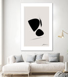 Black Abstract X by Oju Design on GIANT ART - abstract drawing