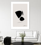 Black Abstract X by Oju Design on GIANT ART - abstract drawing