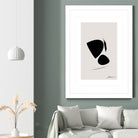 Black Abstract X by Oju Design on GIANT ART - abstract drawing