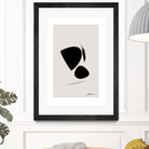 Black Abstract X by Oju Design on GIANT ART - abstract drawing