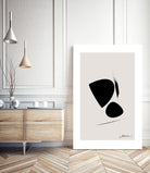 Black Abstract X by Oju Design on GIANT ART - abstract drawing
