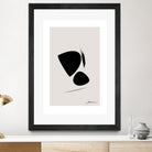 Black Abstract X by Oju Design on GIANT ART - abstract drawing