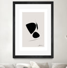 Black Abstract X by Oju Design on GIANT ART - abstract drawing