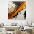 Fiery Marble Flow by Alpenglow Workshop on GIANT ART - abstract art abstract abstract art