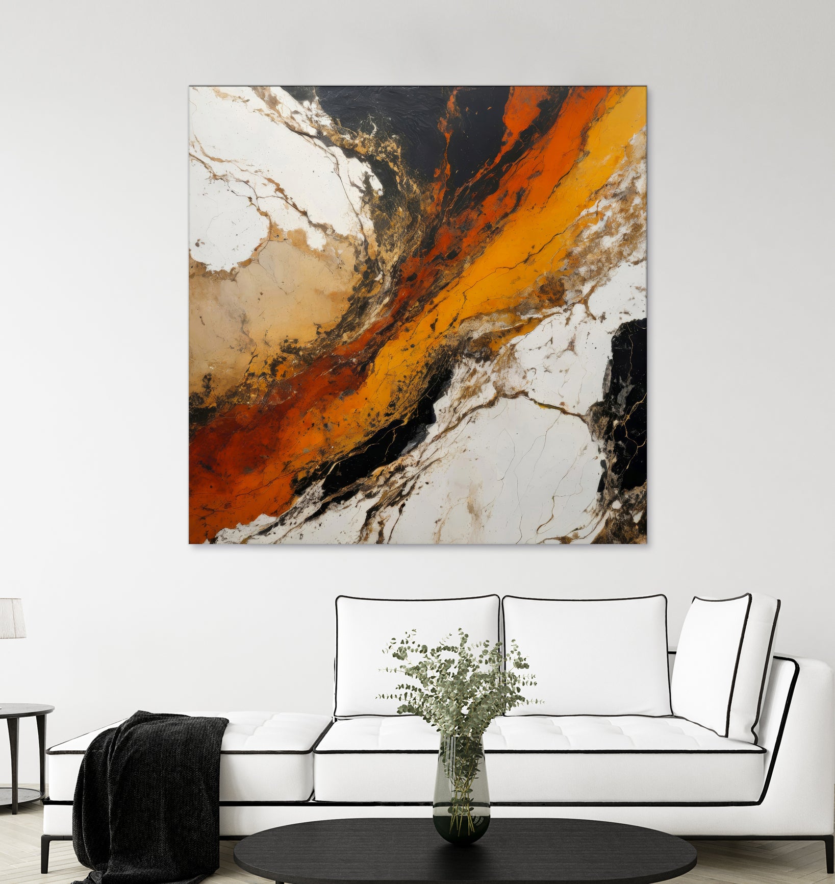 Fiery Marble Flow by Alpenglow Workshop on GIANT ART - abstract art abstract abstract art