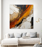 Fiery Marble Flow by Alpenglow Workshop on GIANT ART - abstract art abstract abstract art