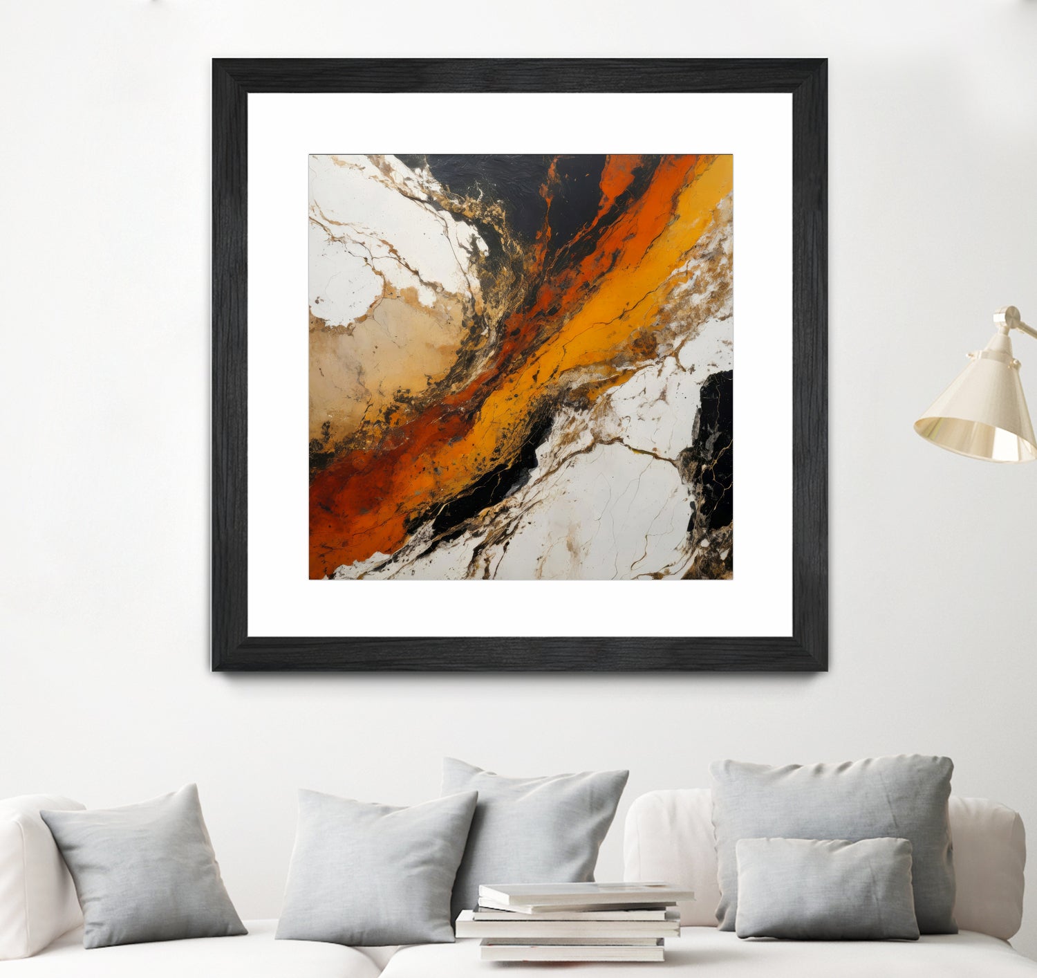 Fiery Marble Flow by Alpenglow Workshop on GIANT ART - abstract art abstract abstract art