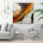 Fiery Marble Flow by Alpenglow Workshop on GIANT ART - abstract art abstract abstract art