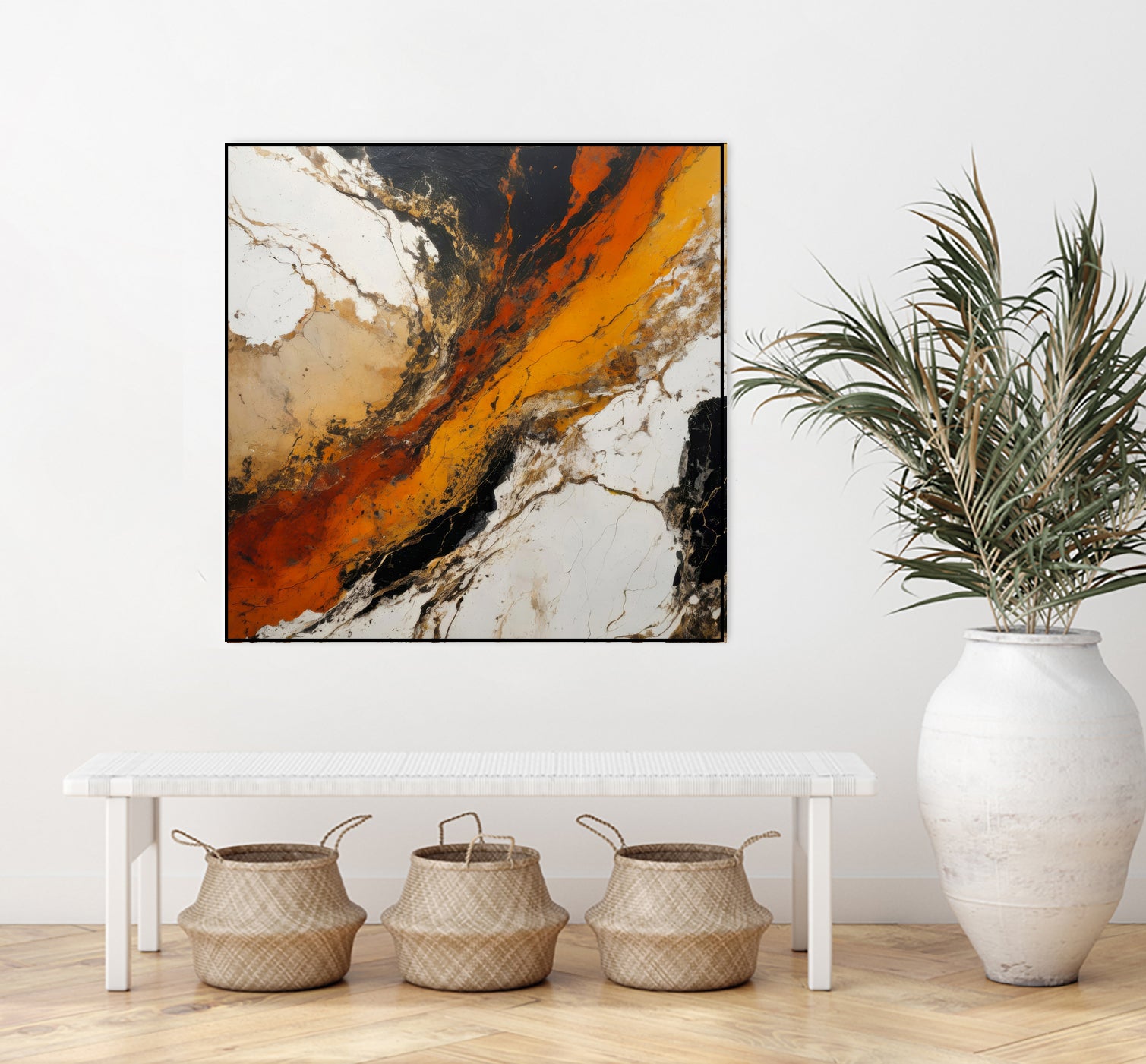 Fiery Marble Flow by Alpenglow Workshop on GIANT ART - abstract art abstract abstract art
