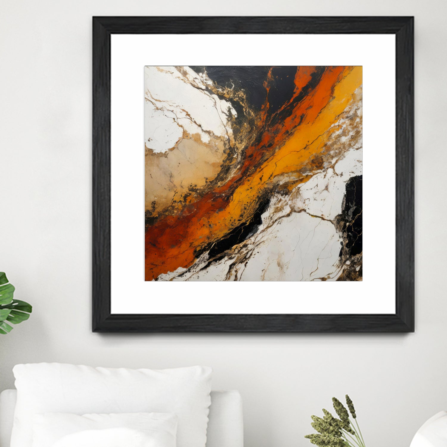 Fiery Marble Flow by Alpenglow Workshop on GIANT ART - abstract art abstract abstract art