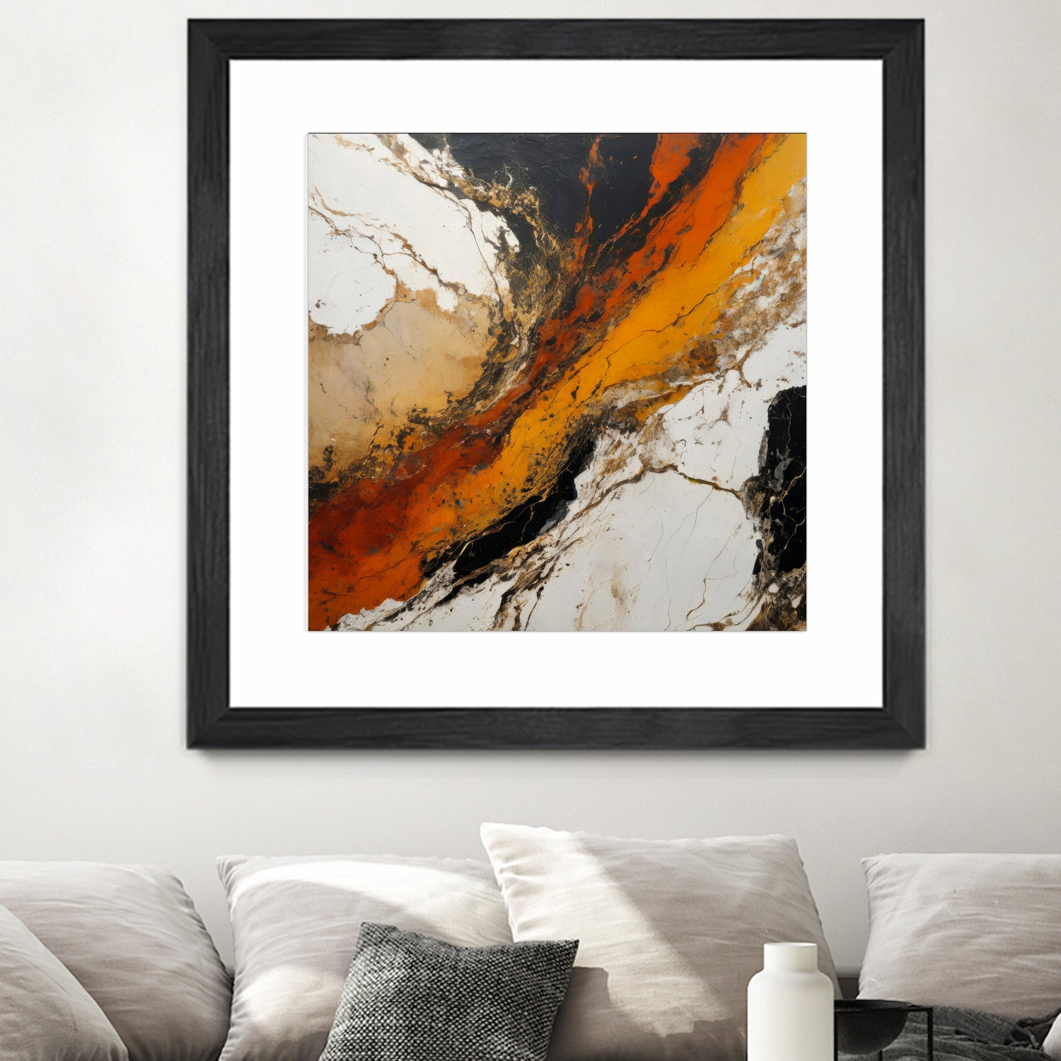 Fiery Marble Flow by Alpenglow Workshop on GIANT ART - abstract art abstract abstract art