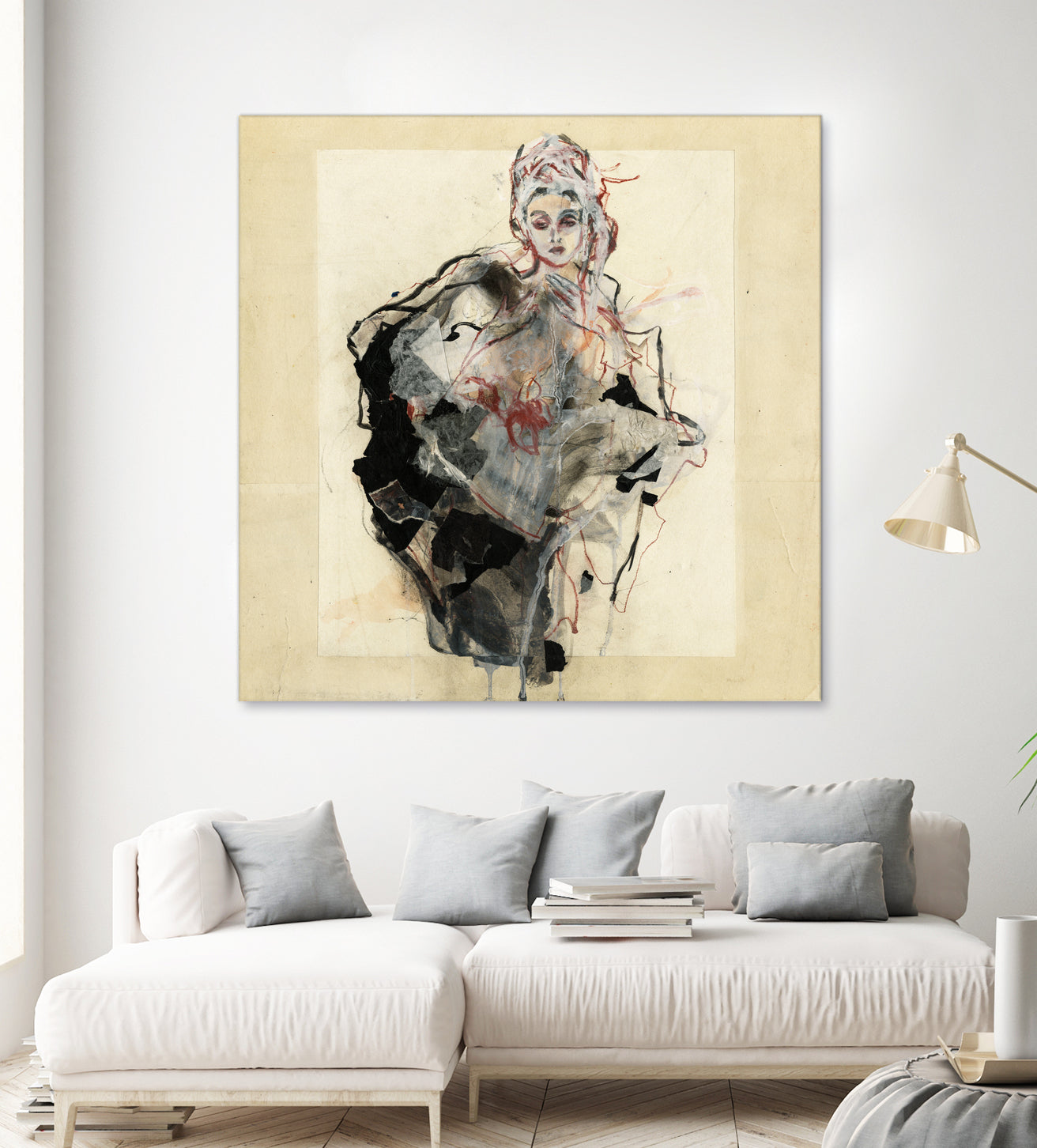 Dynamic Figure Captured by Ute Rathmann on GIANT ART - figurative sketch