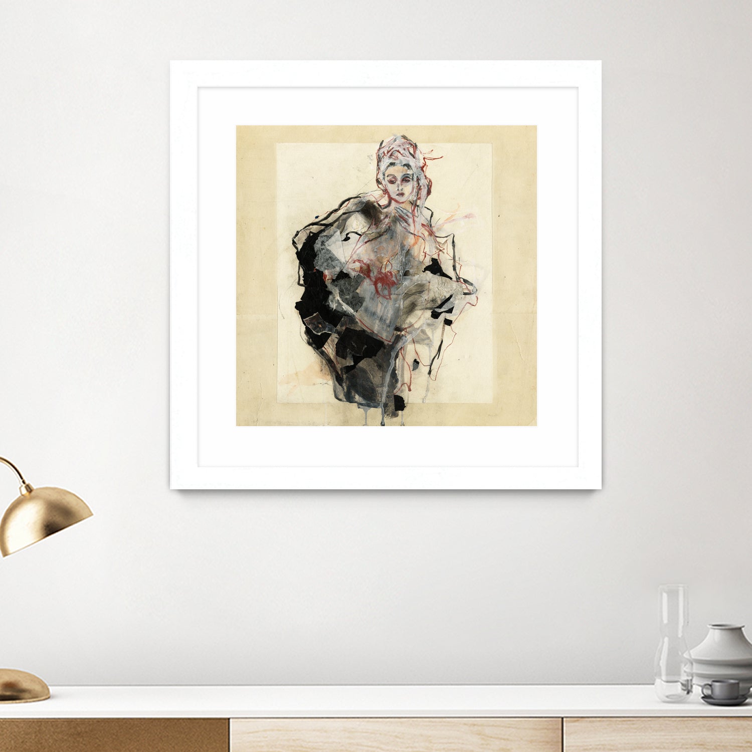 Dynamic Figure Captured by Ute Rathmann on GIANT ART - figurative sketch