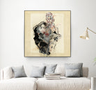 Dynamic Figure Captured by Ute Rathmann on GIANT ART - figurative sketch