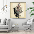 Dynamic Figure Captured by Ute Rathmann on GIANT ART - figurative sketch