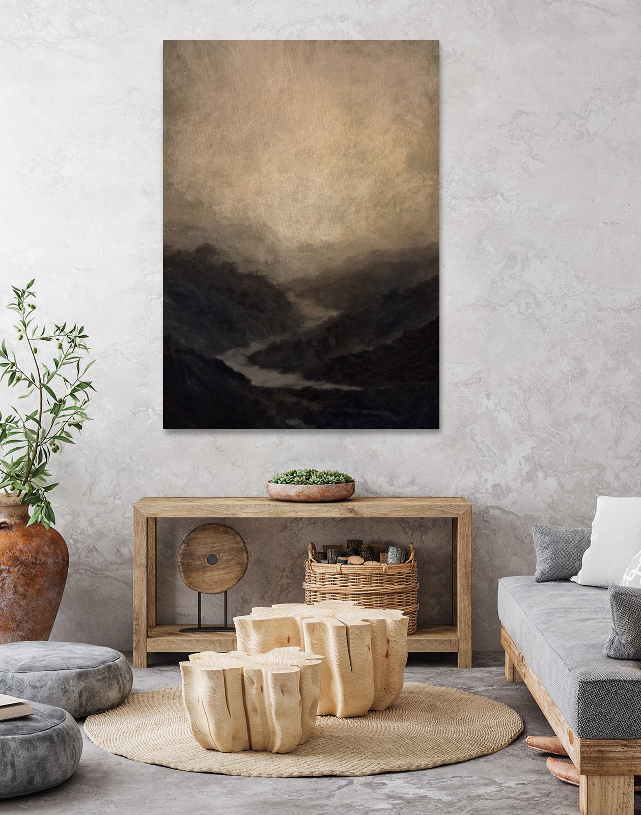 Highland River by Dan Hobday on GIANT ART - nature and landscapes ananwater