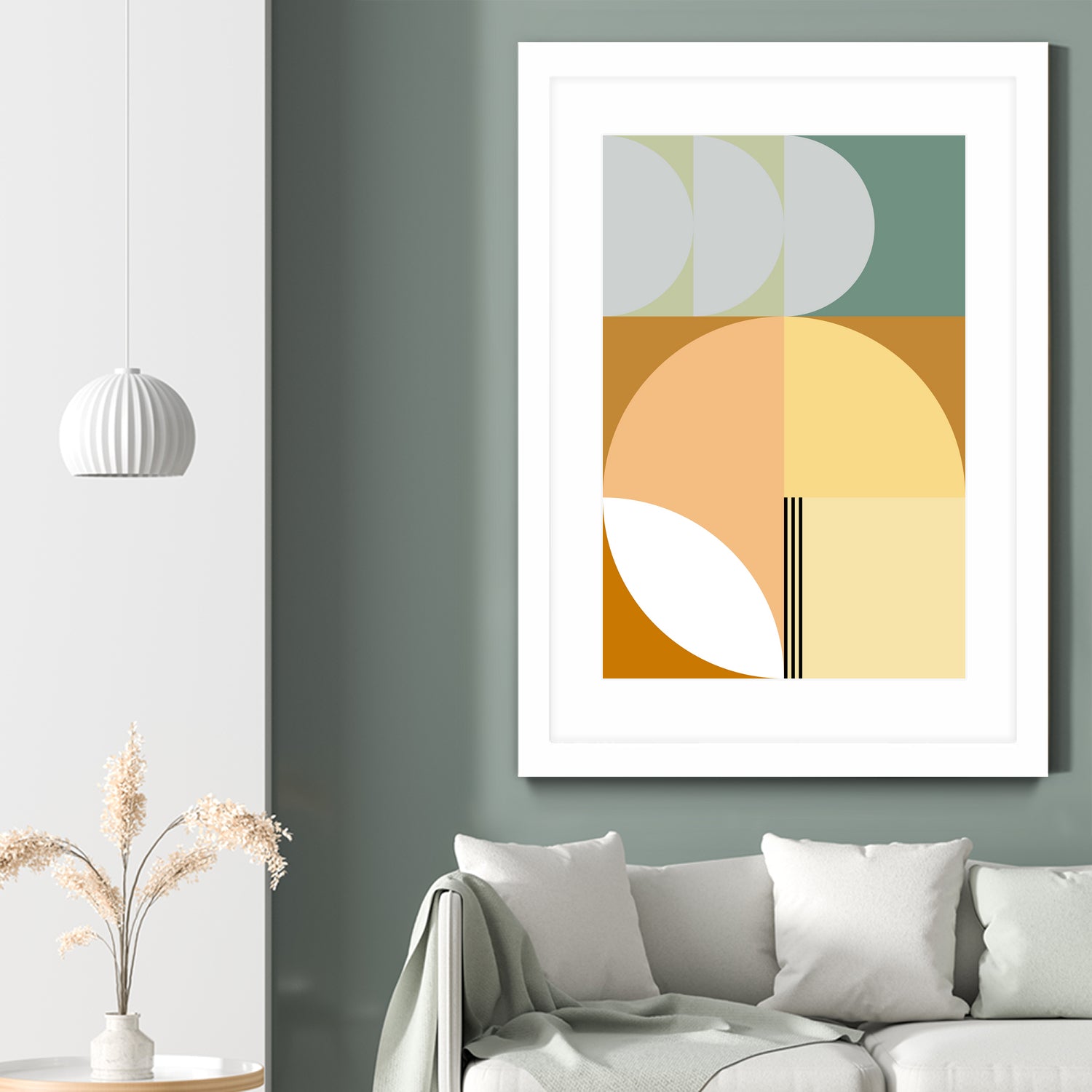 Mid Century Geometric Abstract 03 by Nilesh Kulkarni on GIANT ART - abstract abstract