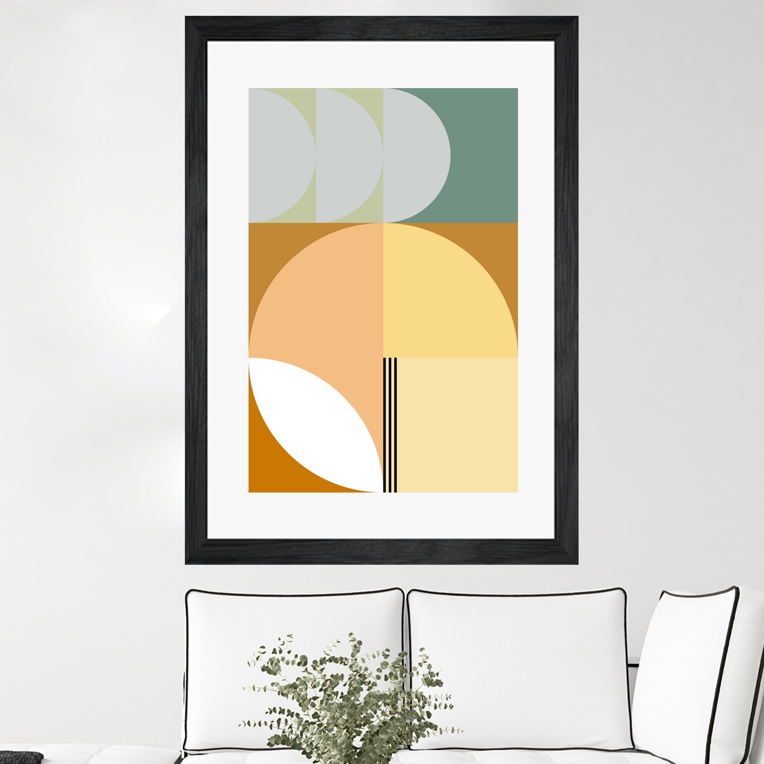Mid Century Geometric Abstract 03 by Nilesh Kulkarni on GIANT ART - abstract abstract