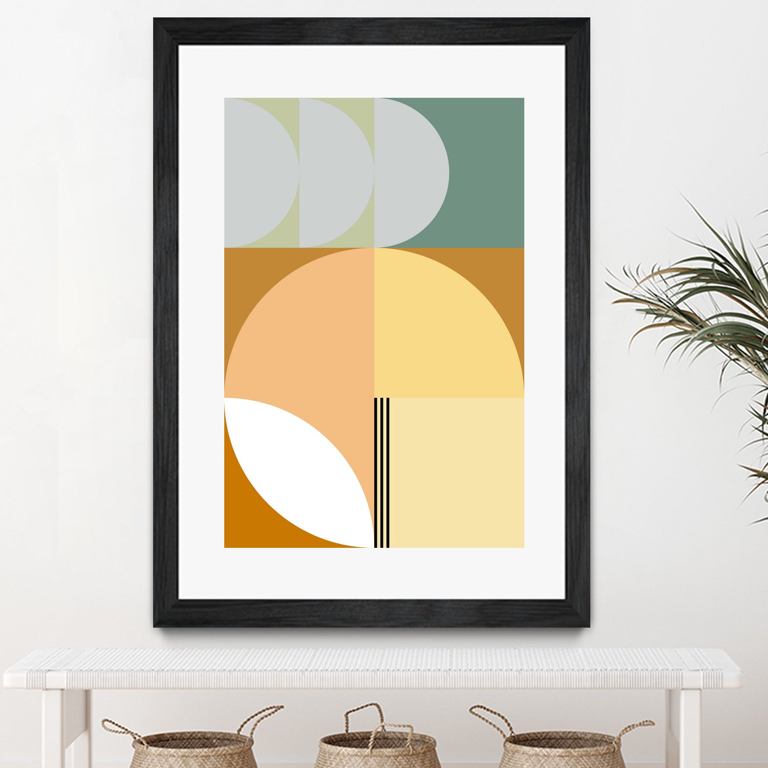 Mid Century Geometric Abstract 03 by Nilesh Kulkarni on GIANT ART - abstract abstract