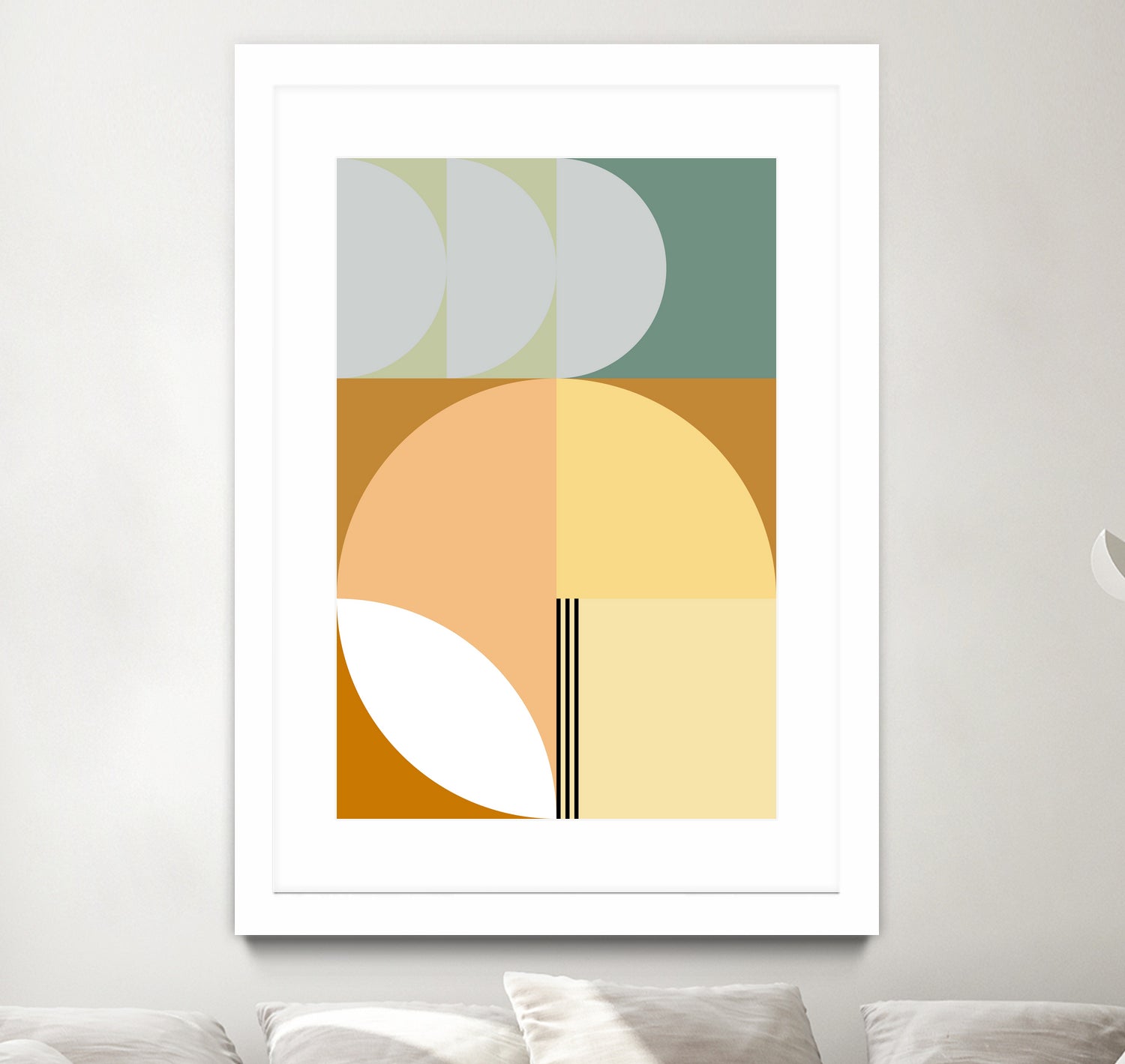 Mid Century Geometric Abstract 03 by Nilesh Kulkarni on GIANT ART - abstract abstract