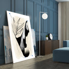 Which Came First by Jilli Darling  on GIANT ART - abstract abstract, bold, white, grey, gray, calm, painting, print,  wallart,  wall art,  energetic, colourful, graphic print, illustration, soft, brush strokes, cute, prints, home decor, beige, black, drawing