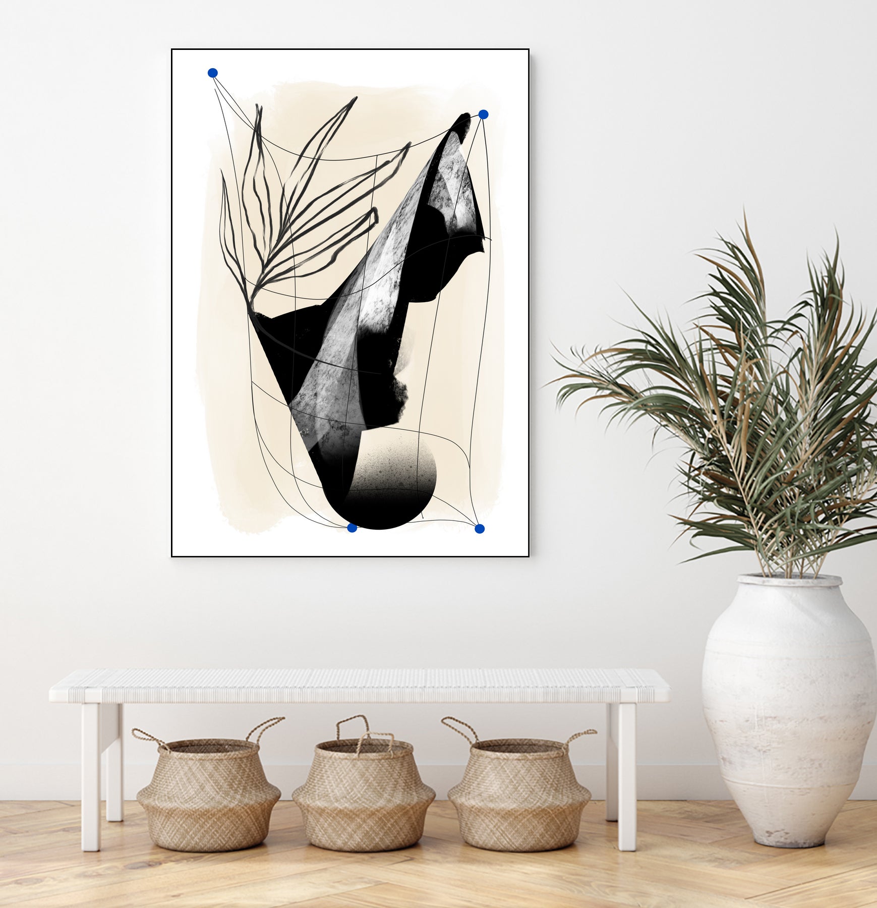 Which Came First by Jilli Darling  on GIANT ART - abstract abstract, bold, white, grey, gray, calm, painting, print,  wallart,  wall art,  energetic, colourful, graphic print, illustration, soft, brush strokes, cute, prints, home decor, beige, black, drawing