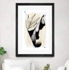 Which Came First by Jilli Darling  on GIANT ART - abstract abstract, bold, white, grey, gray, calm, painting, print,  wallart,  wall art,  energetic, colourful, graphic print, illustration, soft, brush strokes, cute, prints, home decor, beige, black, drawing