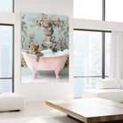 Leoparda Pink Bubble Bath by Niky Rahner on GIANT ART - botanical rahner