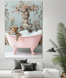 Leoparda Pink Bubble Bath by Niky Rahner on GIANT ART - botanical rahner