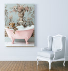 Leoparda Pink Bubble Bath by Niky Rahner on GIANT ART - botanical rahner