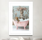Leoparda Pink Bubble Bath by Niky Rahner on GIANT ART - botanical rahner