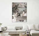 Penguin Splash Party by Niky Rahner on GIANT ART - botanical rahner