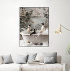 Penguin Splash Party by Niky Rahner on GIANT ART - botanical rahner