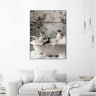 Penguin Splash Party by Niky Rahner on GIANT ART - botanical rahner