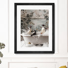 Penguin Splash Party by Niky Rahner on GIANT ART - botanical rahner