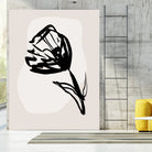Monochrome Blossom by Treechild on GIANT ART - flowers and plants minimalist-floral-art
