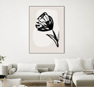 Monochrome Blossom by Treechild on GIANT ART - flowers and plants minimalist-floral-art