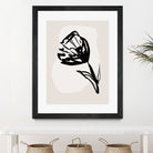Monochrome Blossom by Treechild on GIANT ART - flowers and plants minimalist-floral-art