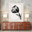 Monochrome Blossom by Treechild on GIANT ART - flowers and plants minimalist-floral-art
