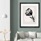 Monochrome Blossom by Treechild on GIANT ART - flowers and plants minimalist-floral-art