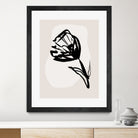 Monochrome Blossom by Treechild on GIANT ART - flowers and plants minimalist-floral-art