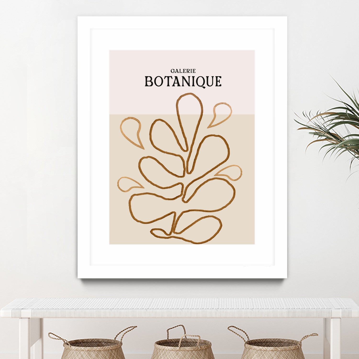Earthy Leaf Lines by Treechild on GIANT ART -  botanical art print