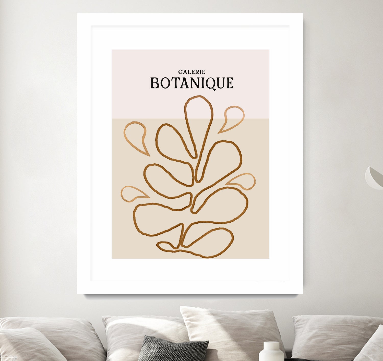 Earthy Leaf Lines by Treechild on GIANT ART -  botanical art print