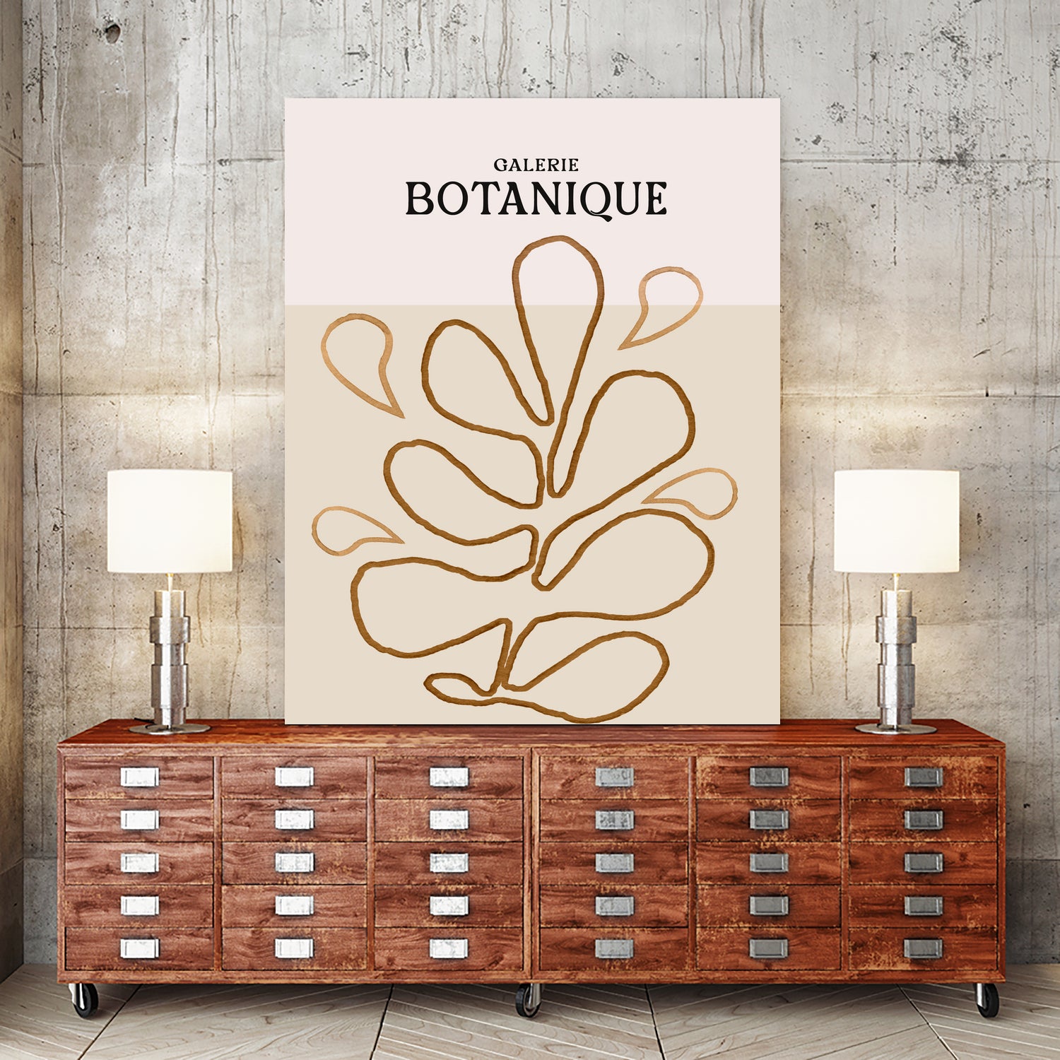 Earthy Leaf Lines by Treechild on GIANT ART -  botanical art print